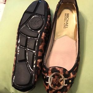 Michael Kors leopard loafers